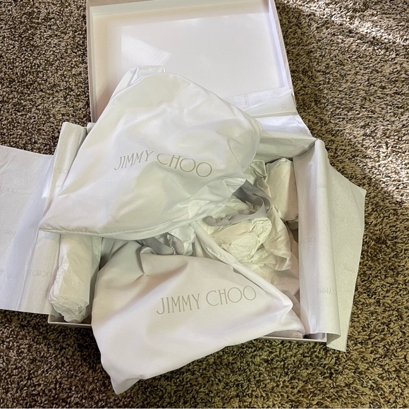 Jimmy Choo heels Saeda 85 patent leather slingback pumps Ballet Pink size 39 - Picture 4 of 9